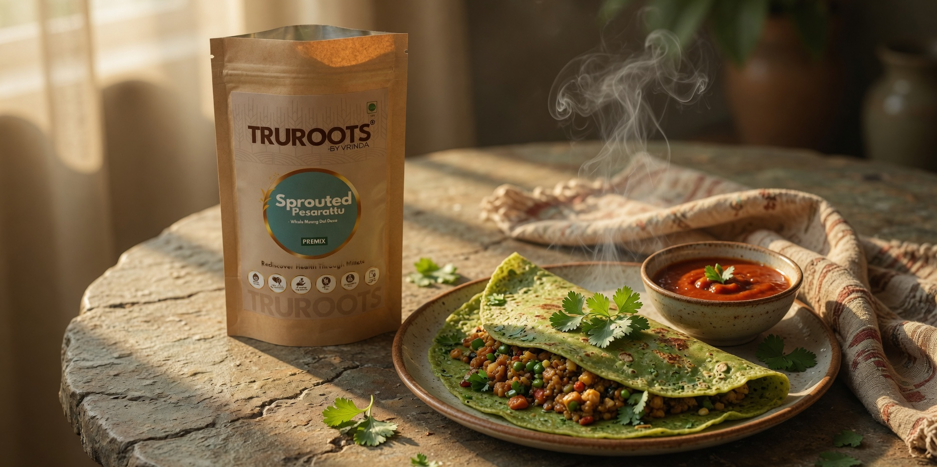 What is Pesarattu Famous For in South Indian Cuisine?