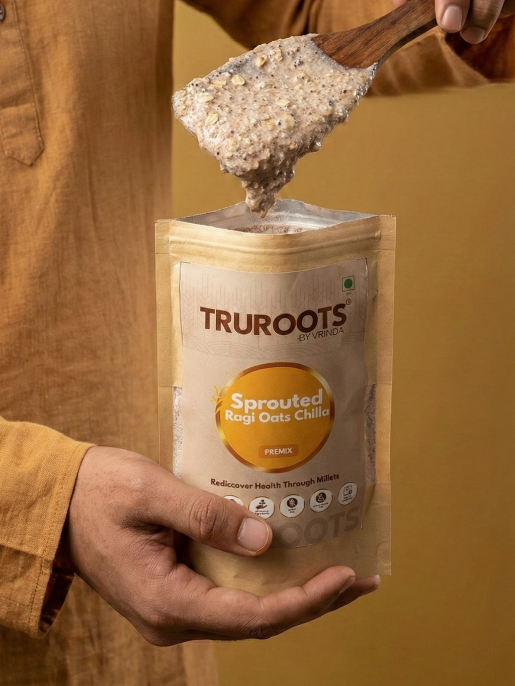 TruRoots Sprouted Ragi Oats Chilla Premix