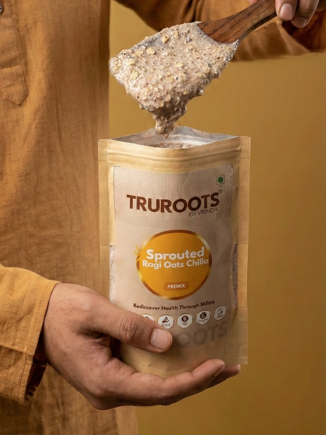 TruRoots Sprouted Ragi Oats Chilla Premix