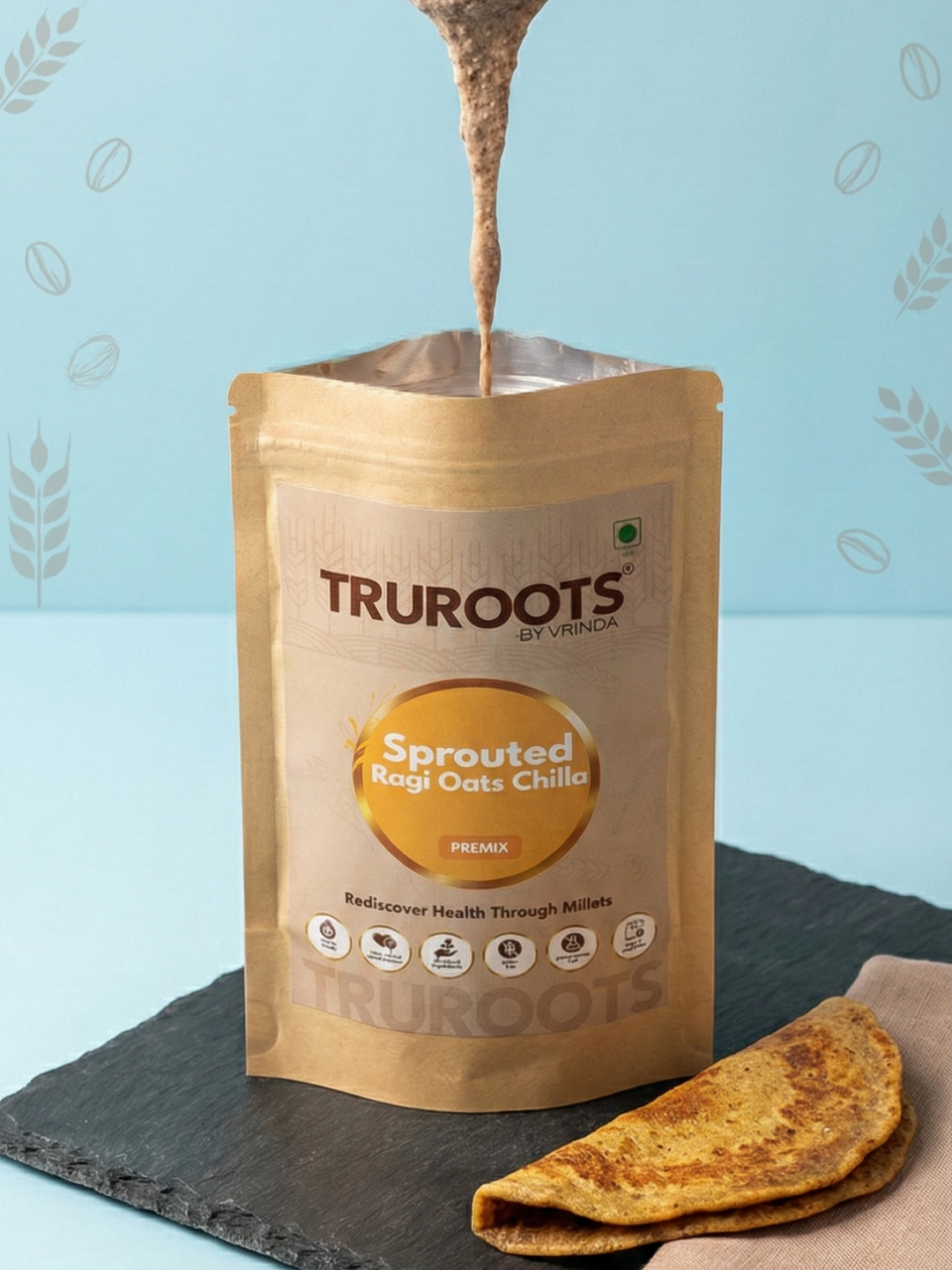 TruRoots Sprouted Ragi Oats Chilla Premix