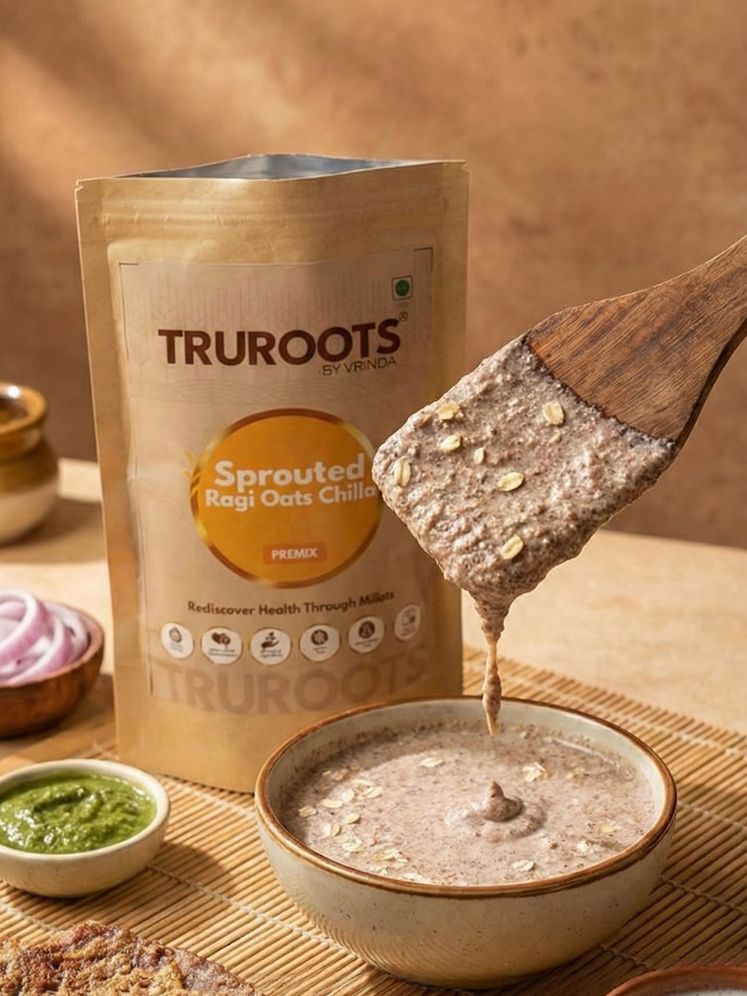 TruRoots Sprouted Ragi Oats Chilla Premix