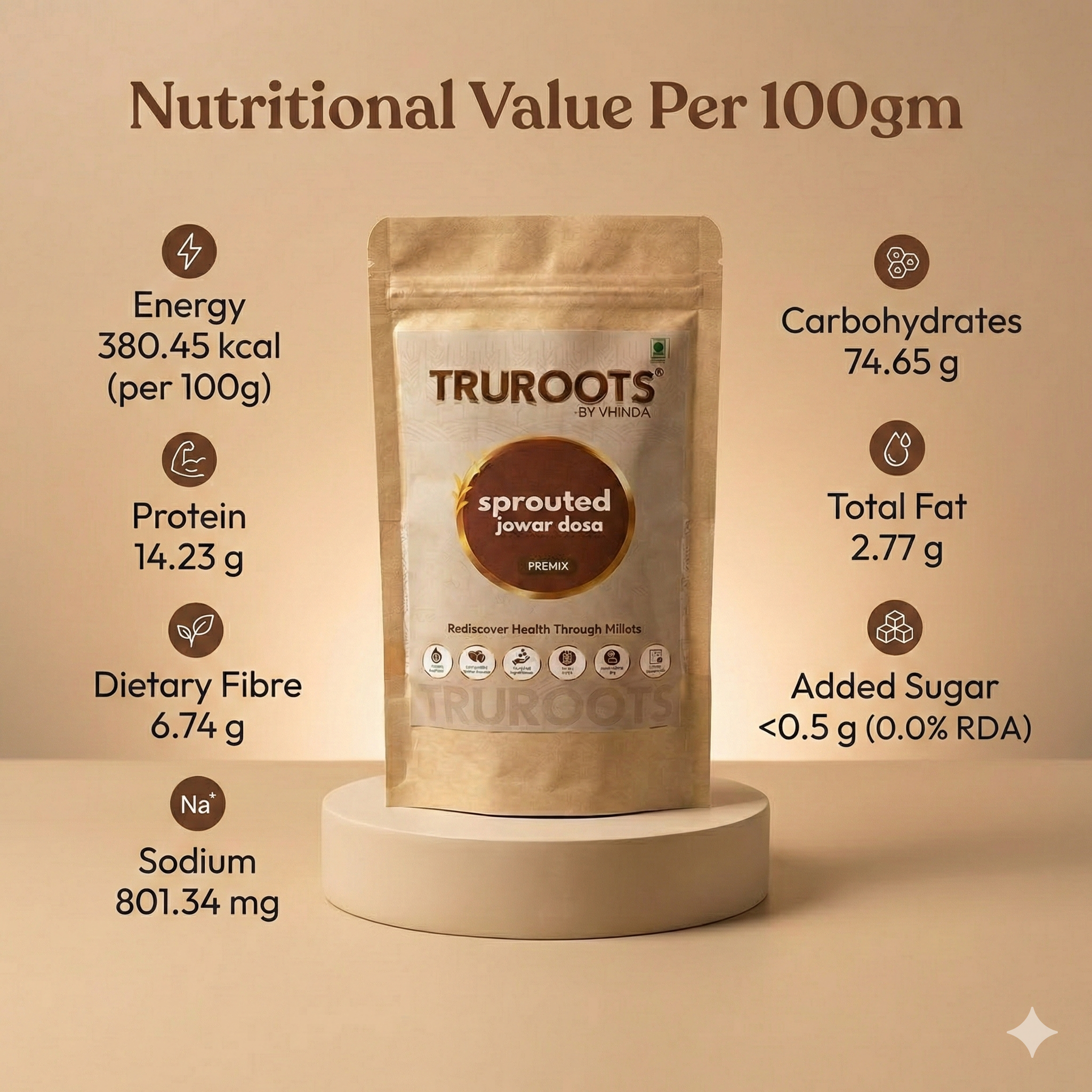 TruRoots Sprouted Jowar Dosa Premix