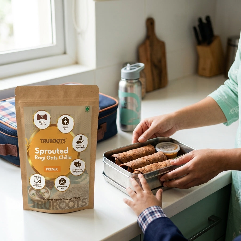 TruRoots Sprouted Ragi Oats Chilla Premix