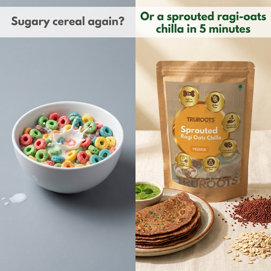 TruRoots Sprouted Ragi Oats Chilla Premix