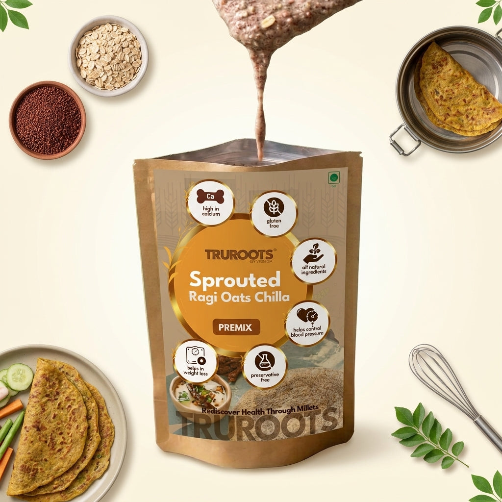 TruRoots Sprouted Ragi Oats Chilla Premix