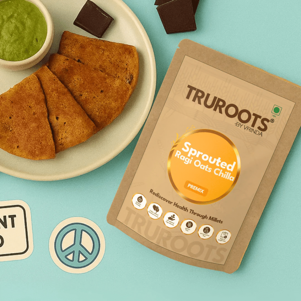 Sprouted Ragi Oats Chilla Premix
