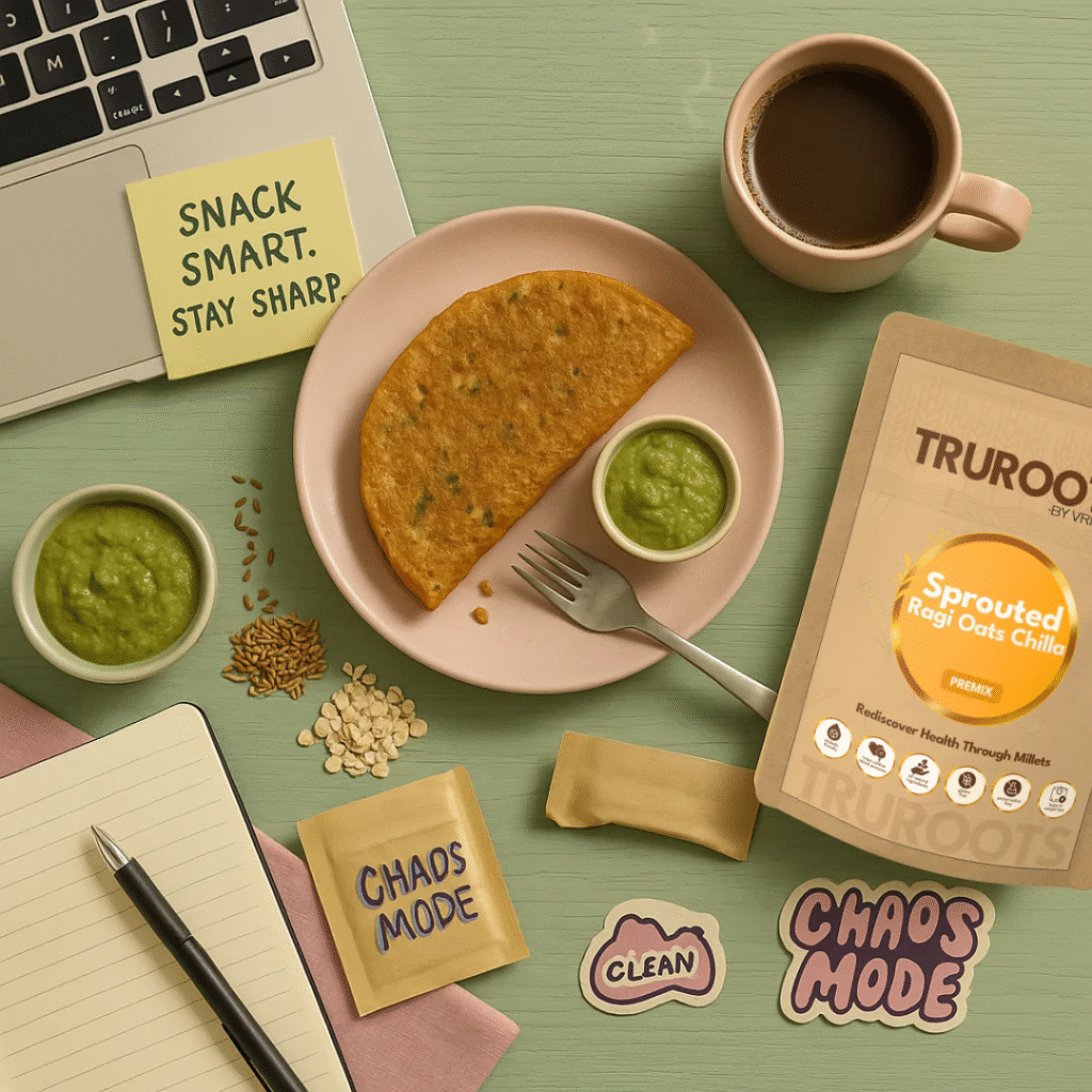 Sprouted Ragi Oats Chilla Premix
