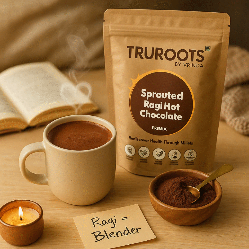 Sprouted Ragi Hot Chocolate Premix

